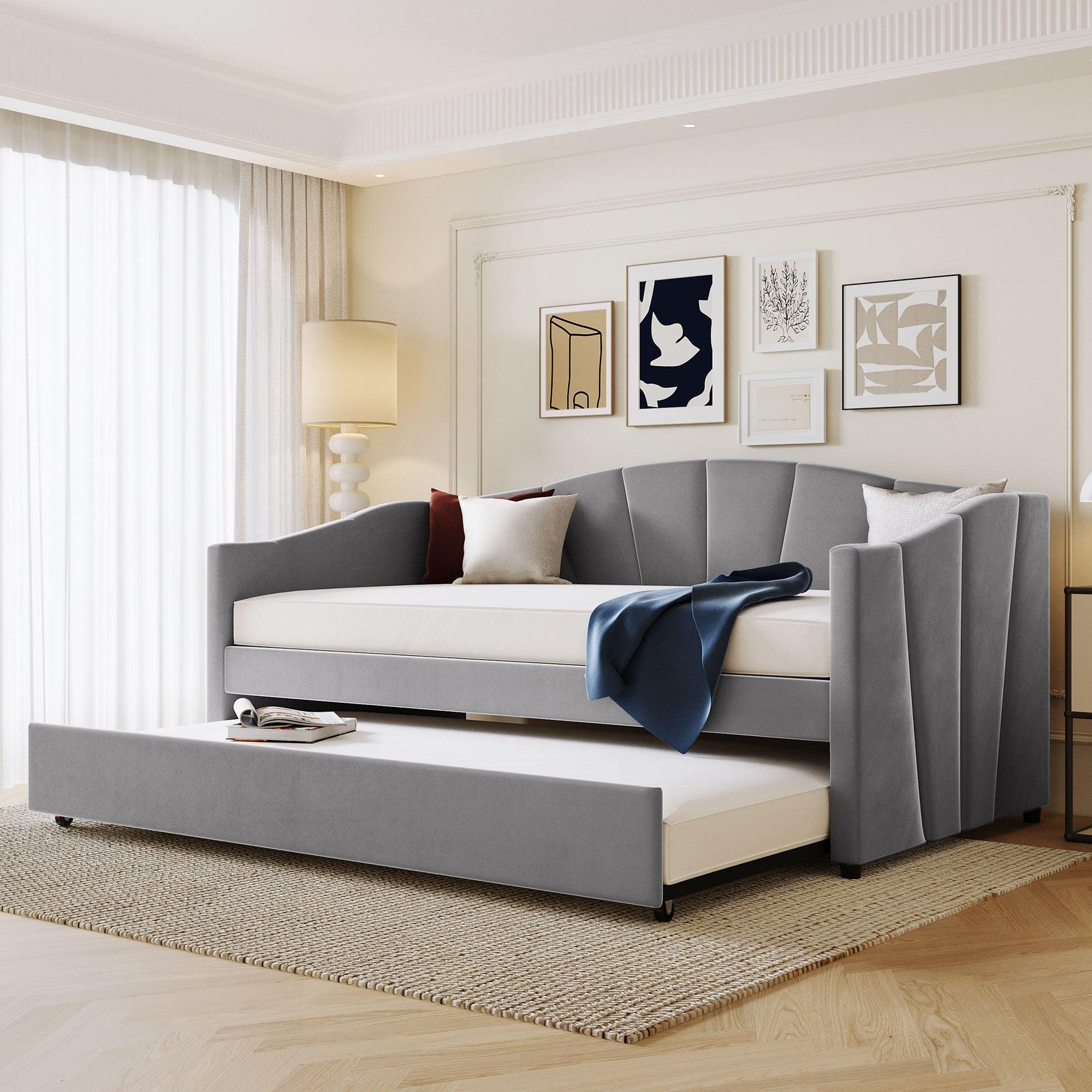Daybed Sofa Bed with Trundle Bed