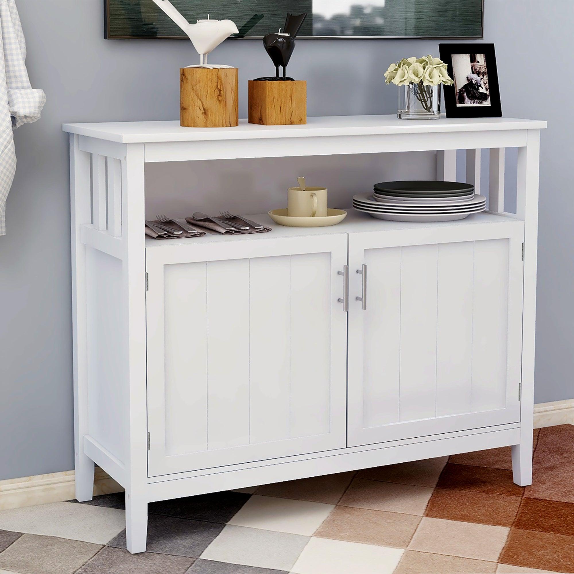 Kitchen storage buffet server cabinet