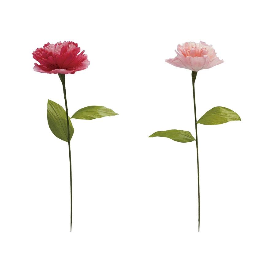 Handmade Paper Flower Pick, 2 Colors