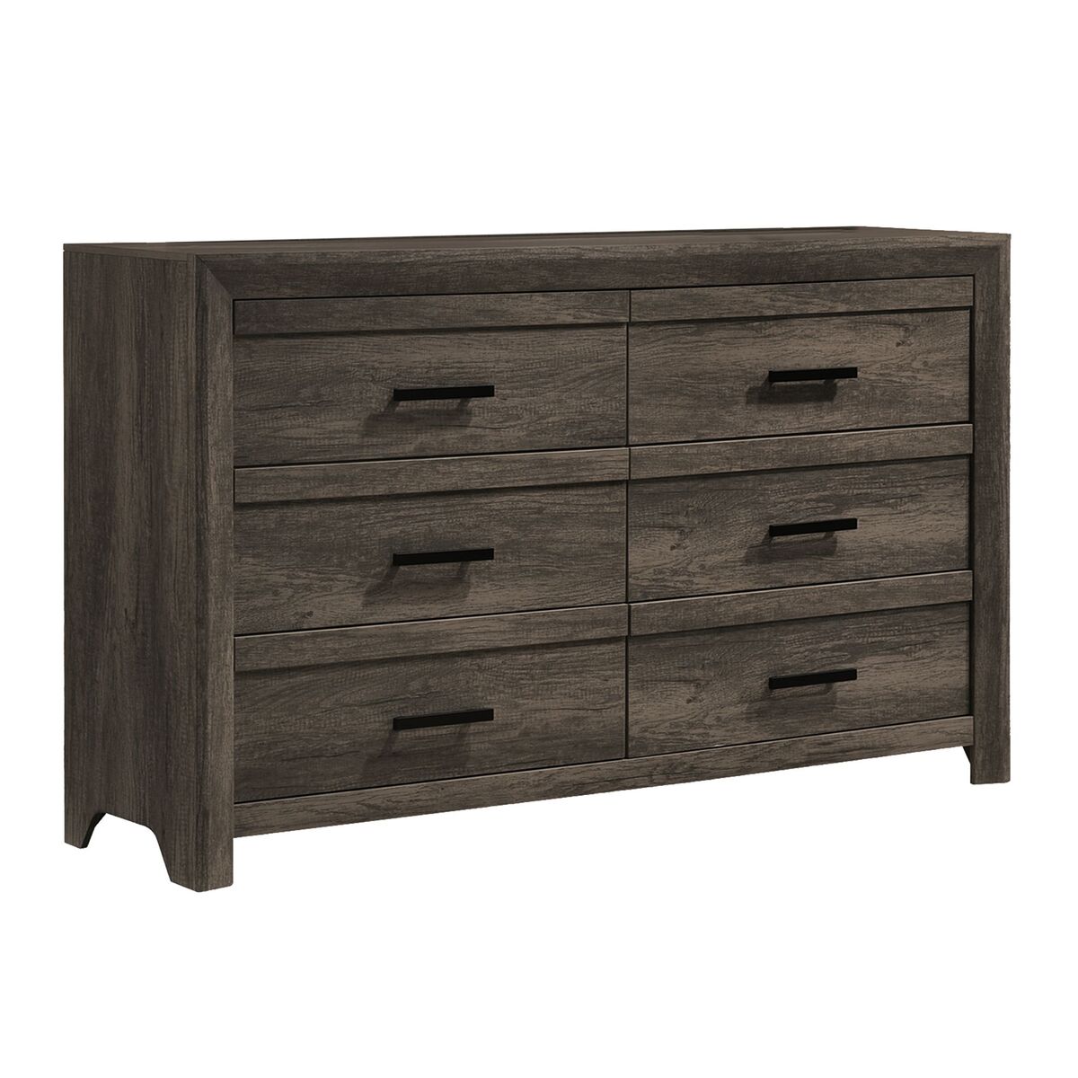 Eleanor 6-Drawer Dresser in Mocha Grey