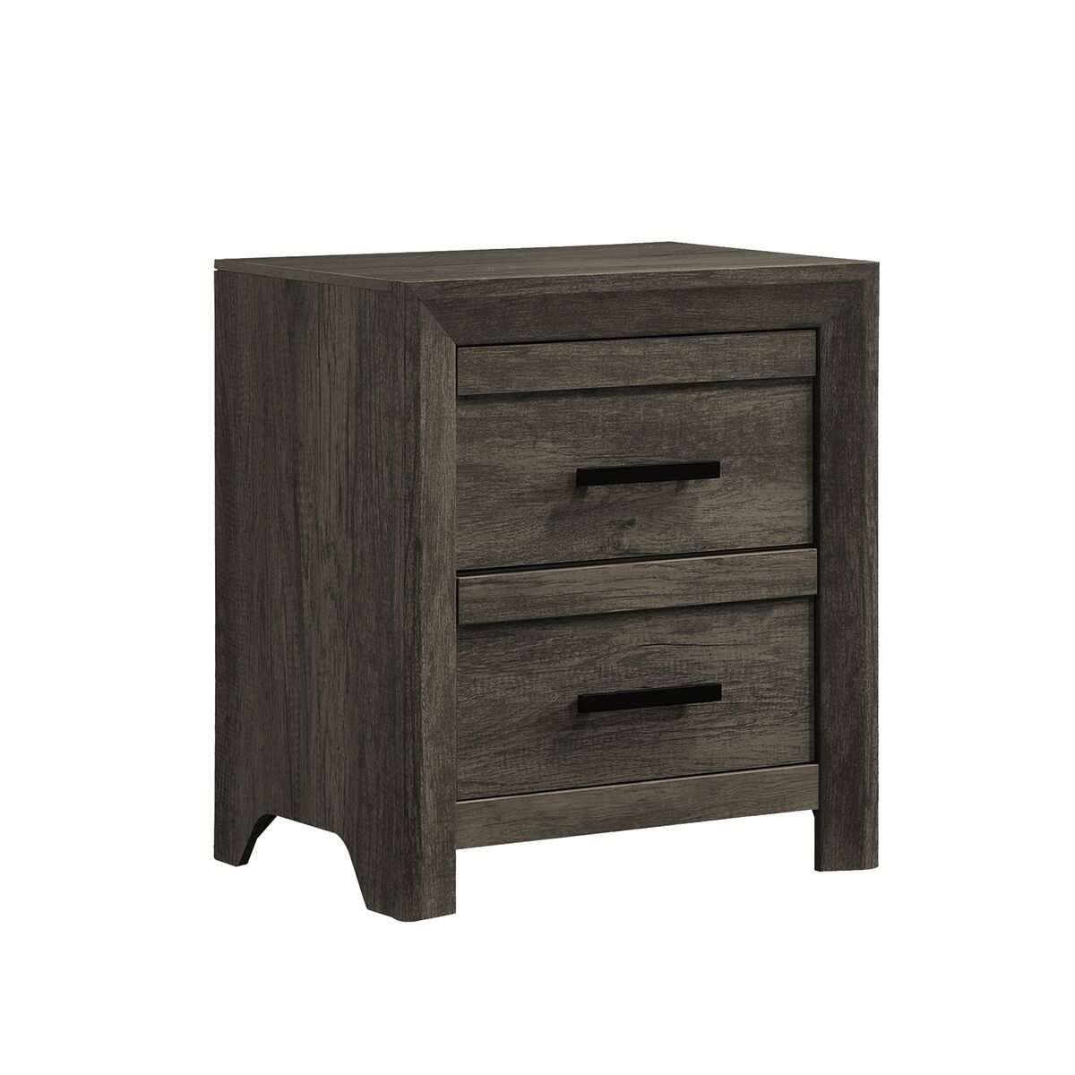 Eleanor 2-Drawer Nightstand in Mocha Grey