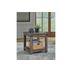 Rustic Brown Square End Table