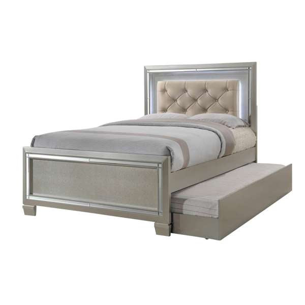 Elements Platinum Twin 5-Piece Trundle Bedroom