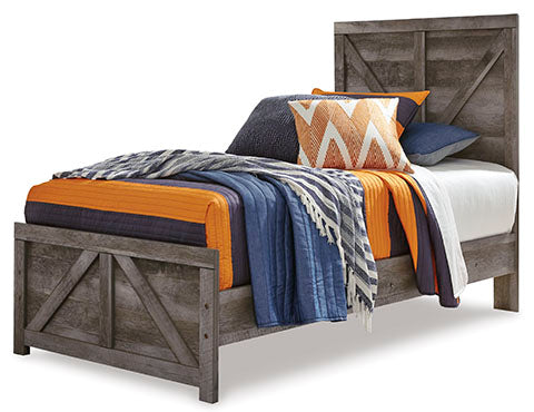 Wynnlow Twin Crossbuck Panel Bed