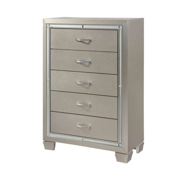 Elements Platinum Twin 5-Piece Trundle Bedroom