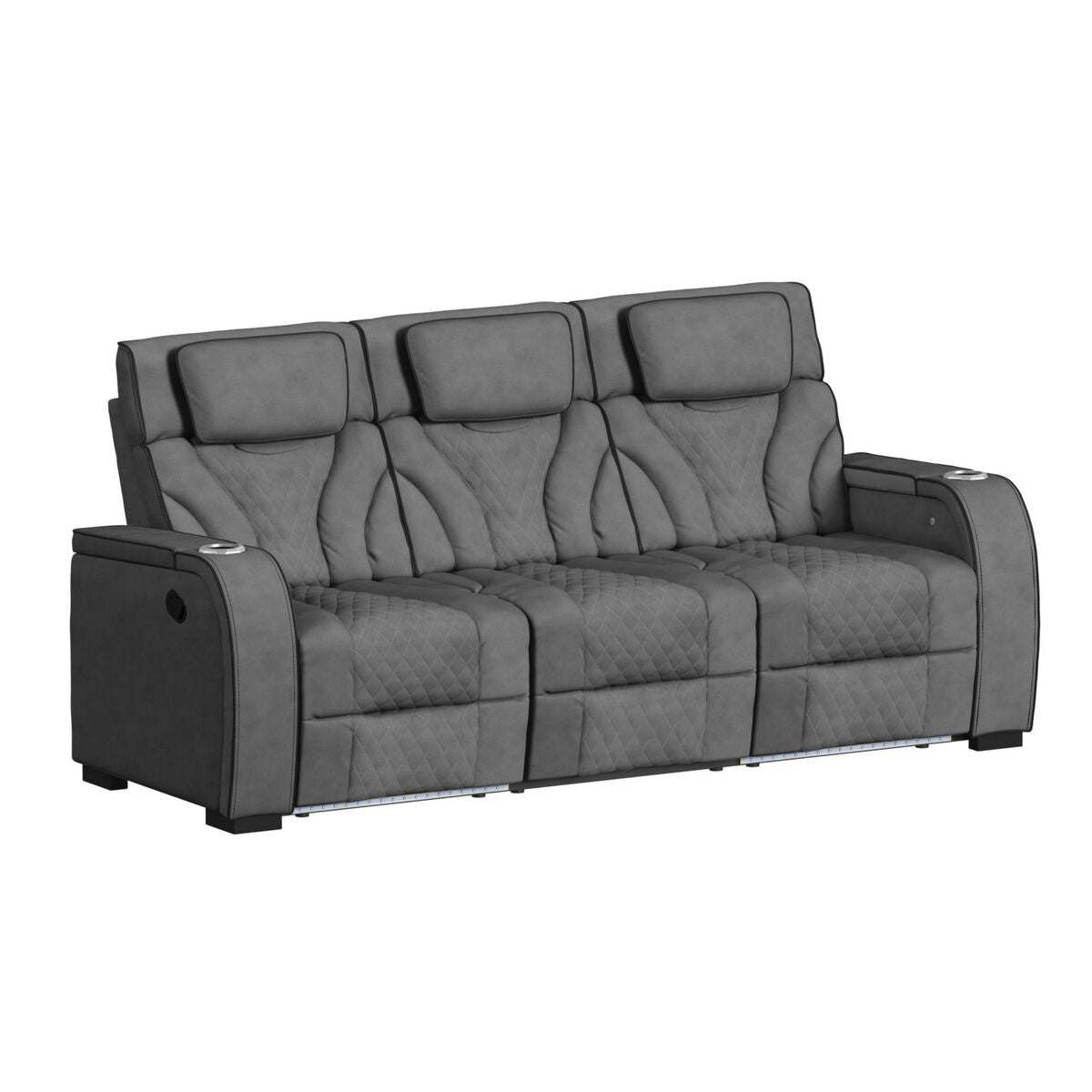 BLITZ MOTION SOFA WITH DDT; READING LIGHT; WIRELESS CHARGER AND LED