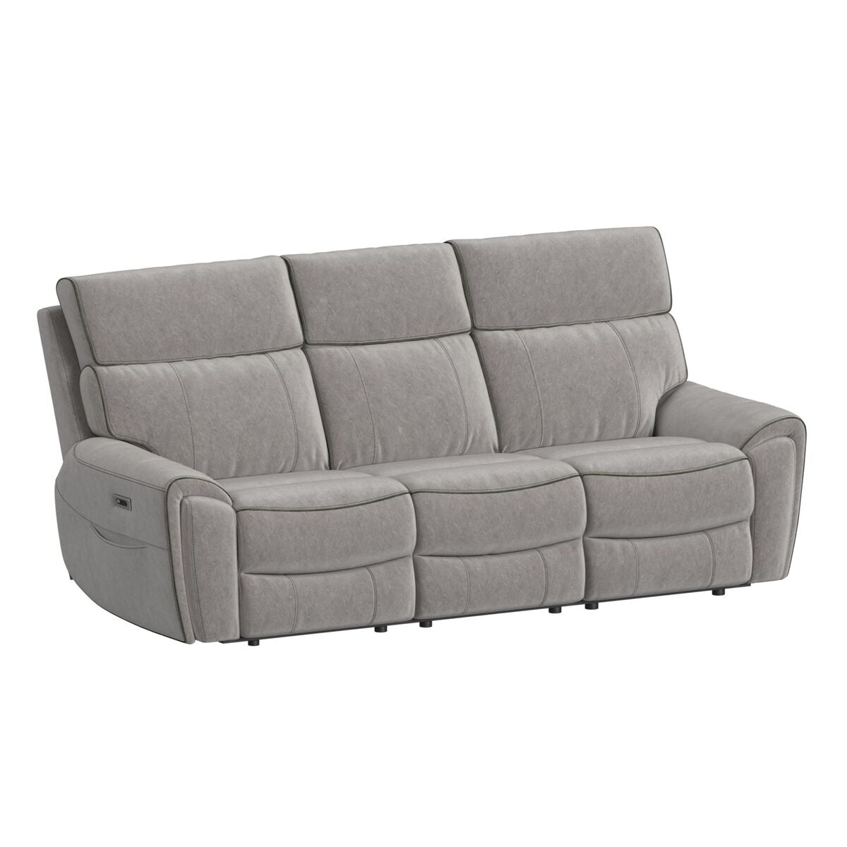 Jackpot P1 Sofa with Heat Massage in Explore Light Grey