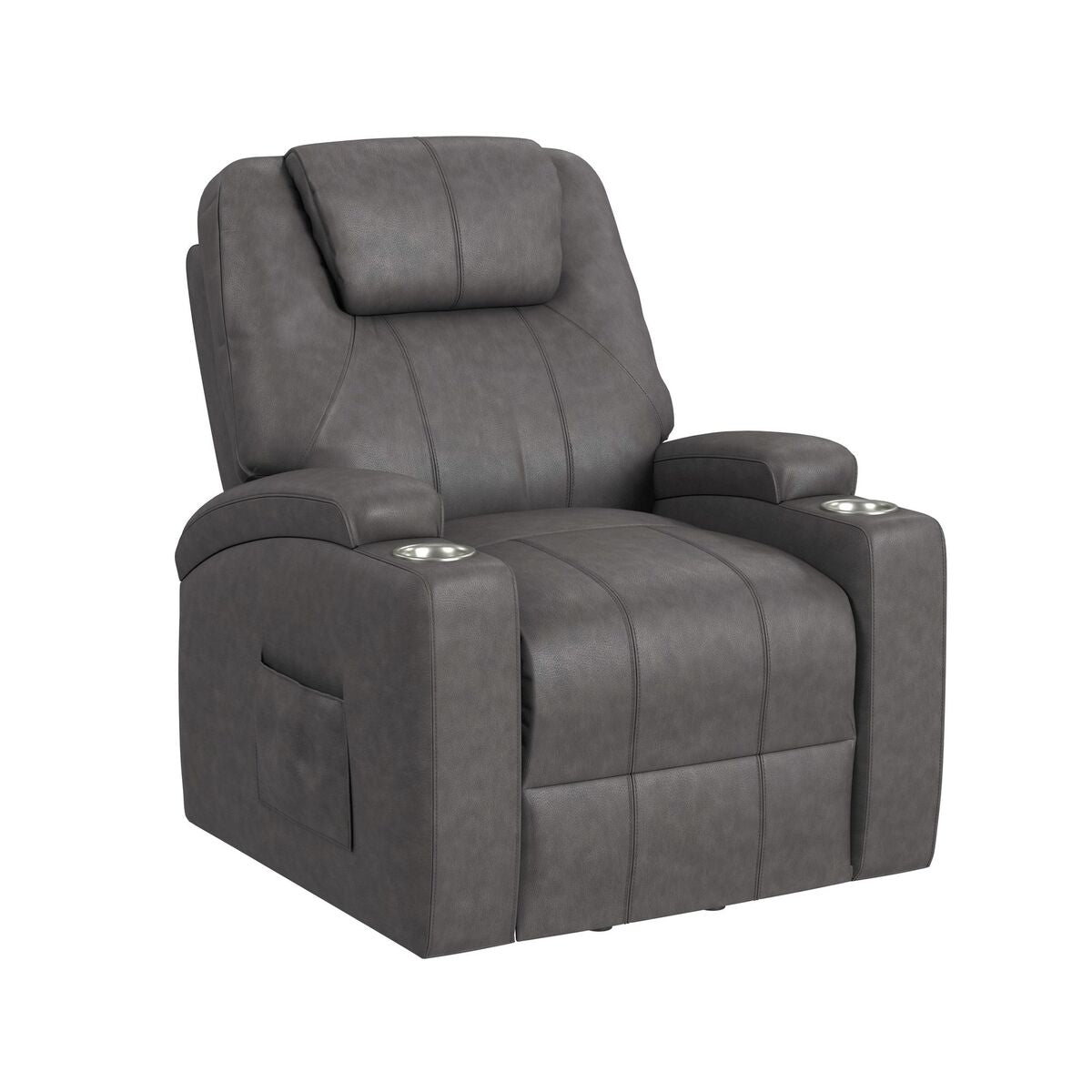 Kenmore P1 Lift Chair with Heat Massage in Simba DK Grey