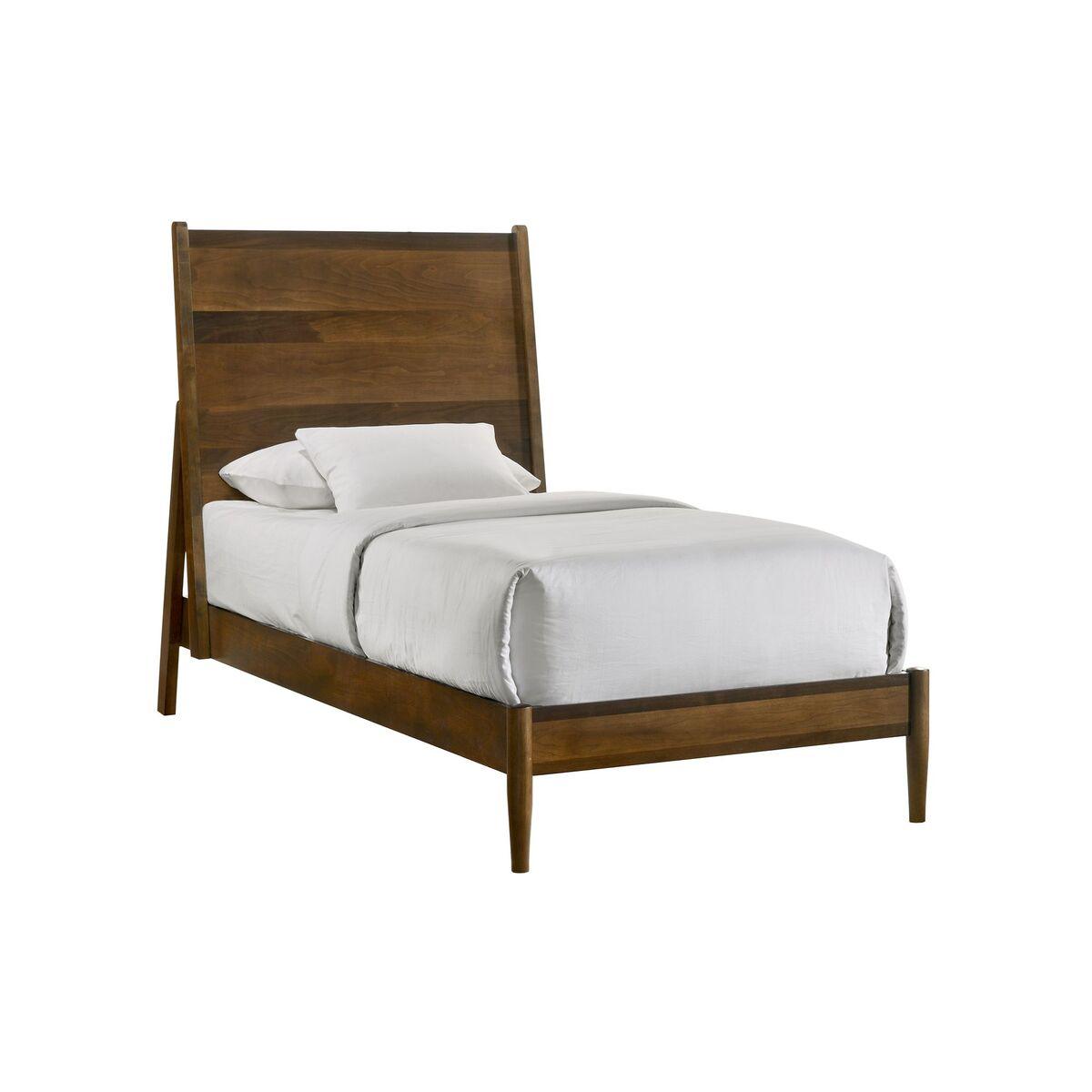 Malibu Walnut Bed - Twin Bed