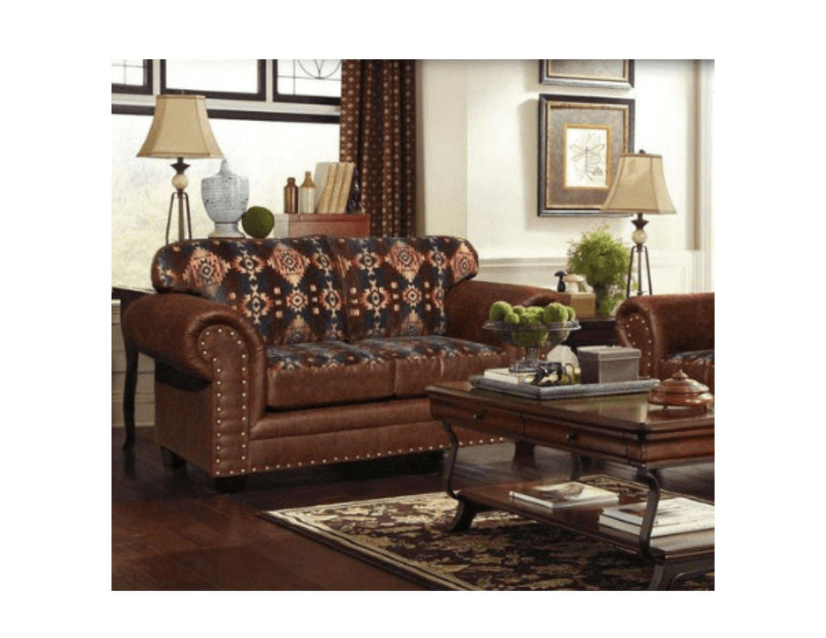 Laredo Loveseat - Mid Blue