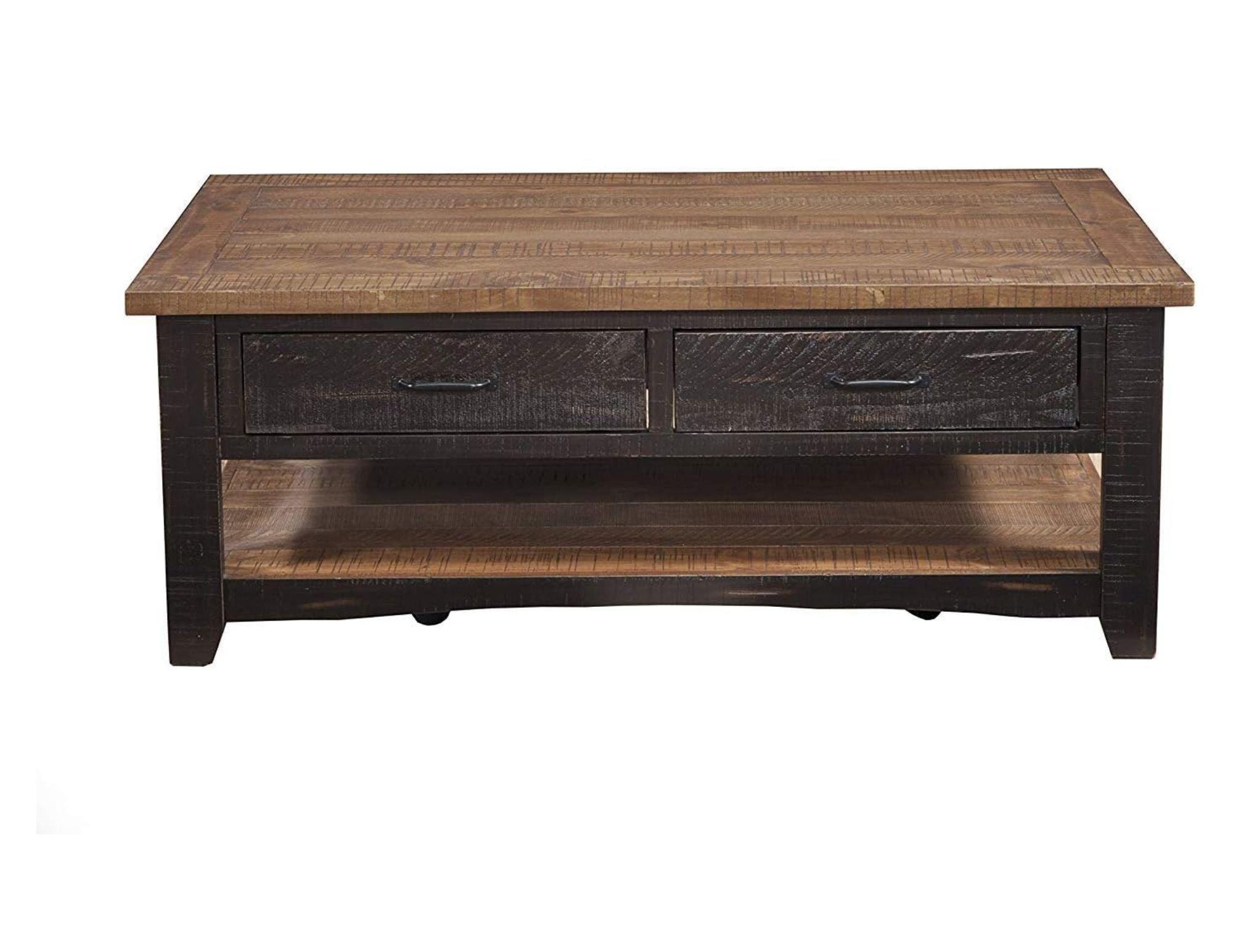 Black and Honey Accent Tables