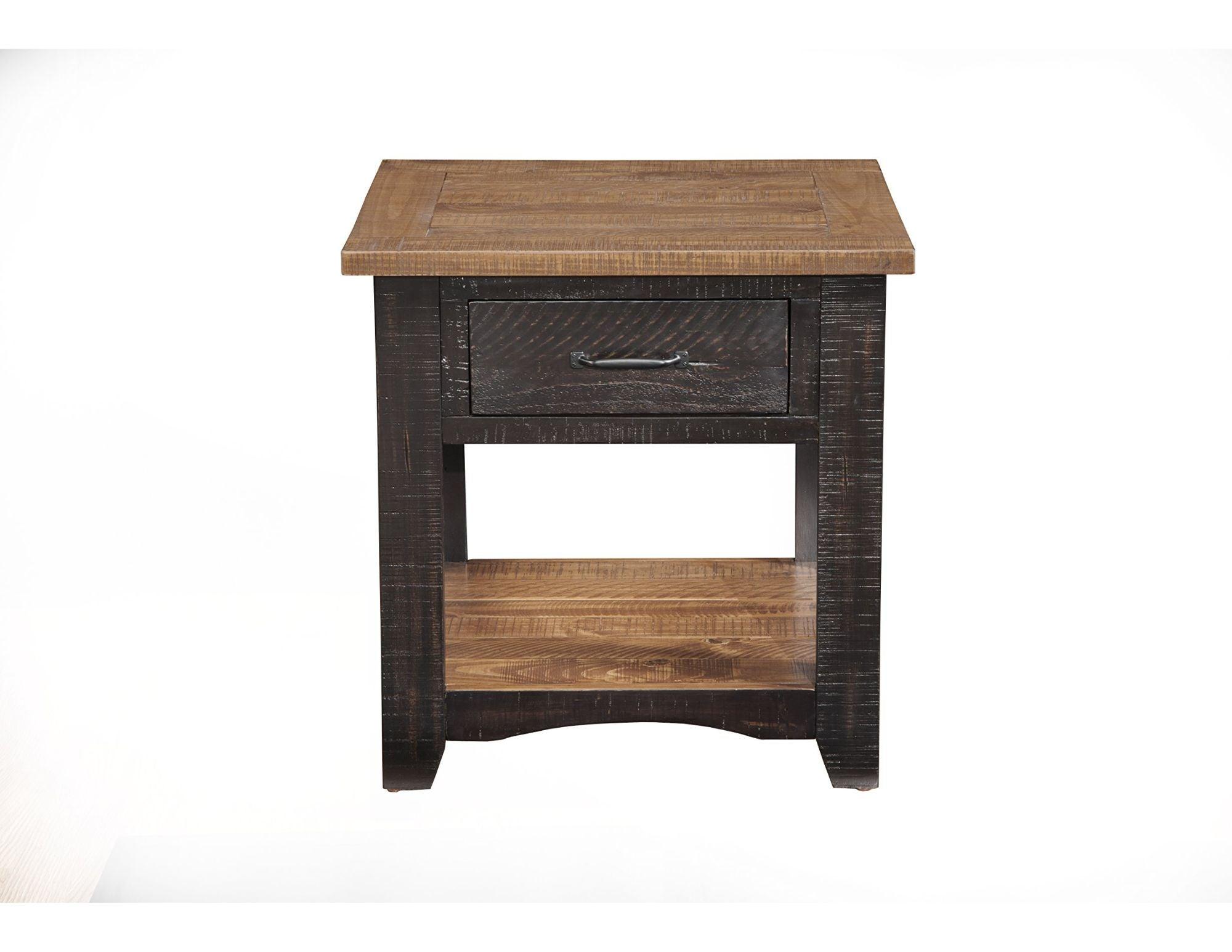 Black and Honey Accent Tables