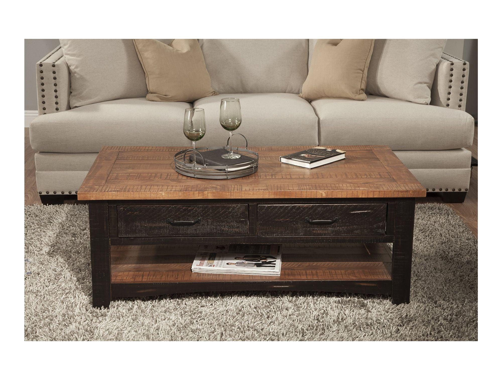 Black and Honey Accent Tables