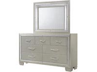 ELEMENTS Platinum Storage Bedroom Set - Castle Furniture