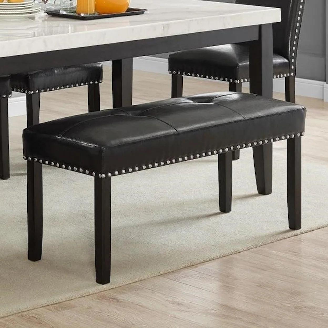 Westby Collection White Marble Top Dining and Chairs - Castle Furniture