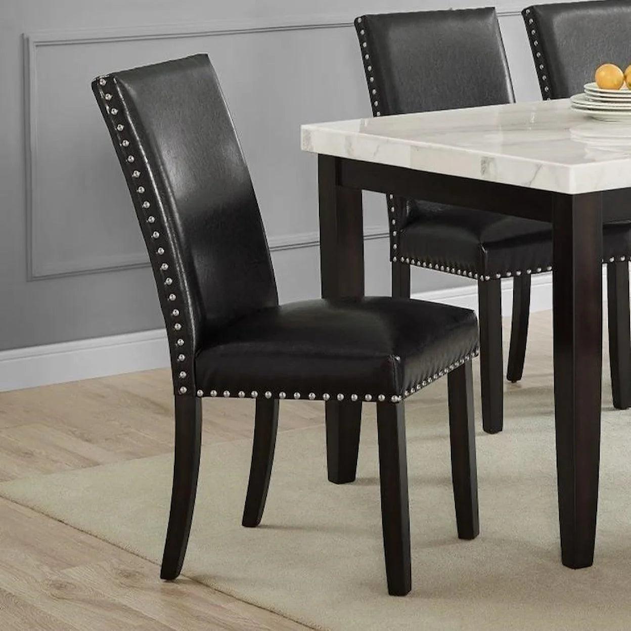 Westby Collection White Marble Top Dining and Chairs - Castle Furniture