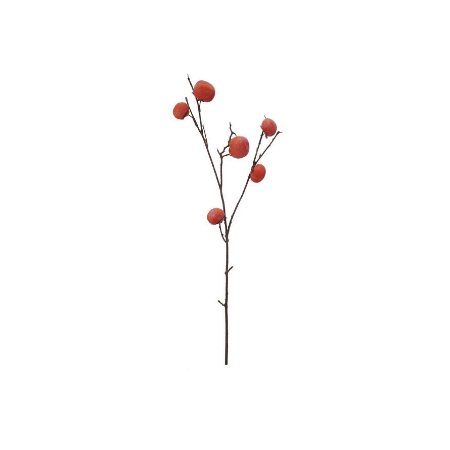 37"H Faux Persimmon Branch